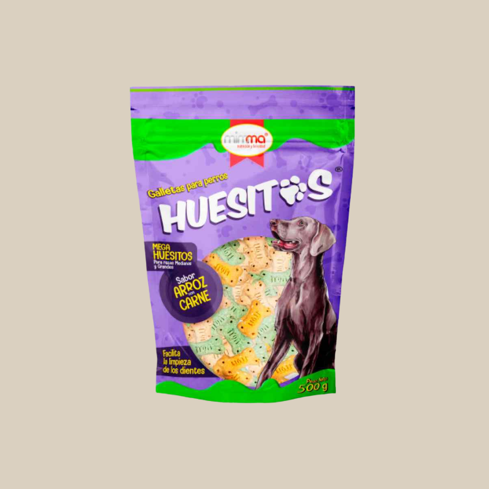 Huesitos Galletas de arroz con carne