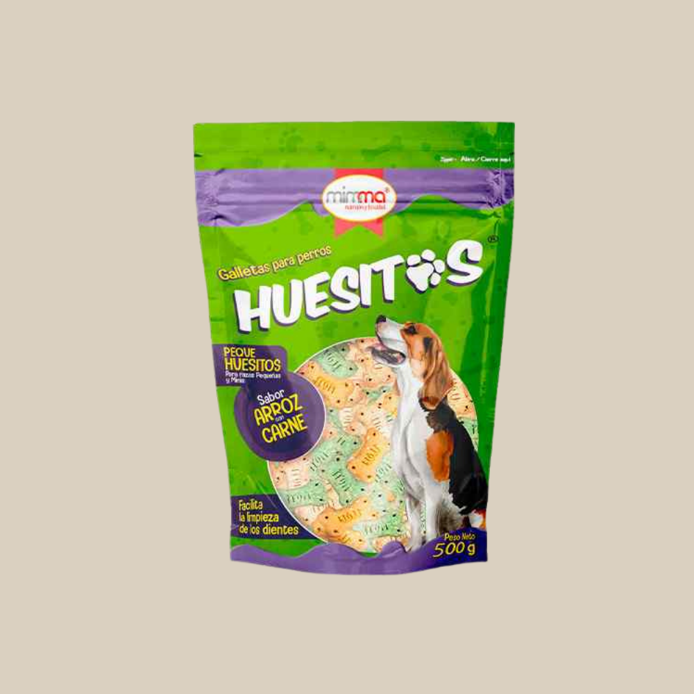 Huesitos Galletas de arroz con carne