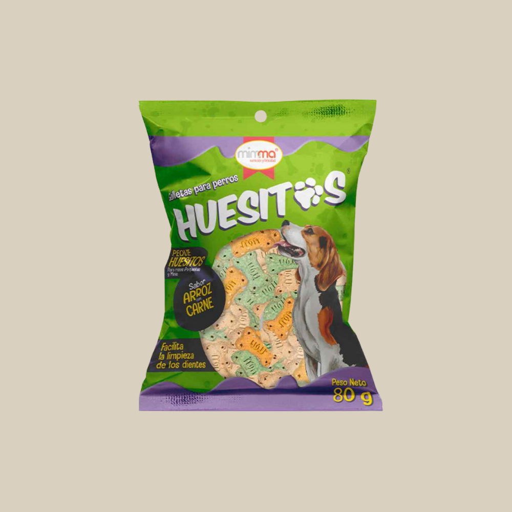 Huesitos Galletas de arroz con carne